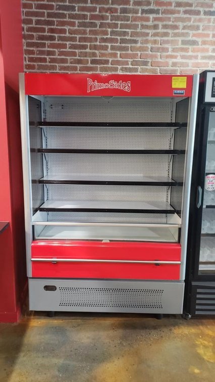 Ojeda Open Front Retail Display Refrigerator Model: ALPA-120 G2, Serial Number: 0605870-34923-R