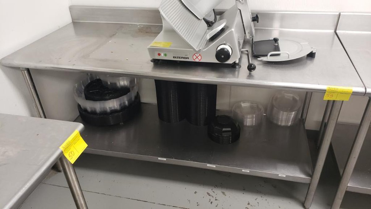 6' Stainless Steel Prep Table