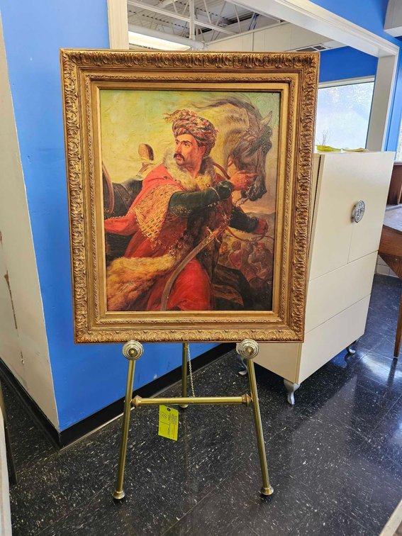 Horace Vernet Mameluke Guard Framed Giclee on Stand - Frame 39" x 33"