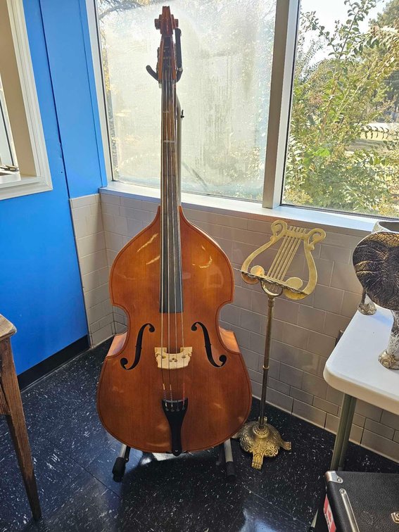 Strunal Double Bass with Stand and Sheet Music Stand