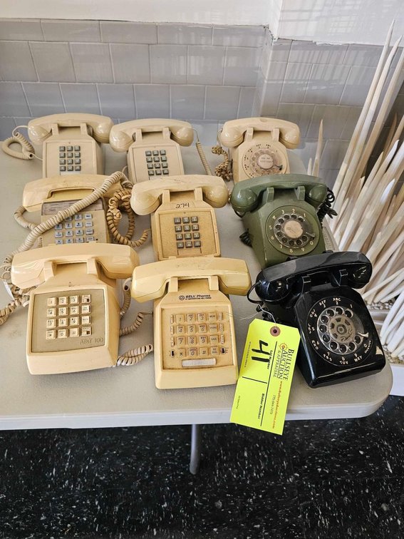 Vintage Touchtone and Rotary Desk Phones