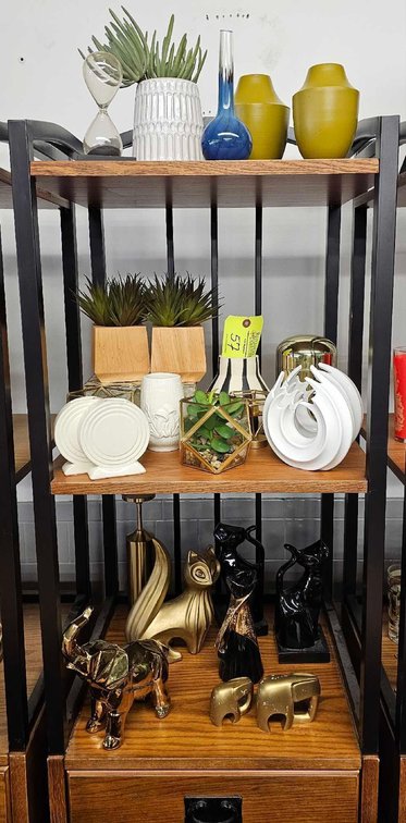 Assorted Vases, Planters, Figurines, and Decor
