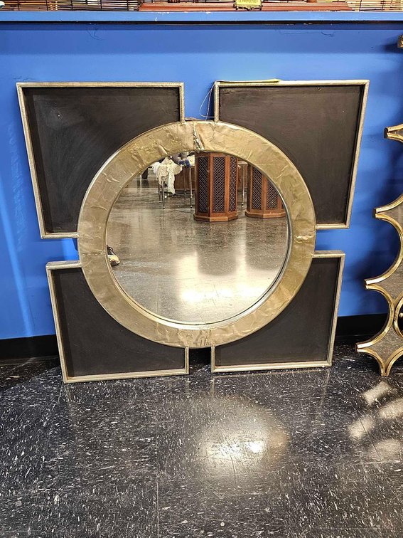 Circle and Square Decorative Wall Mirror D: 36" x 36"