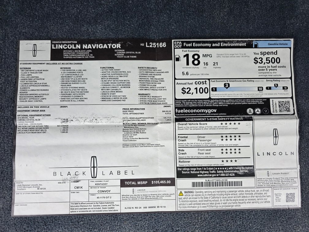 Image for 2019 Lincoln Navigator