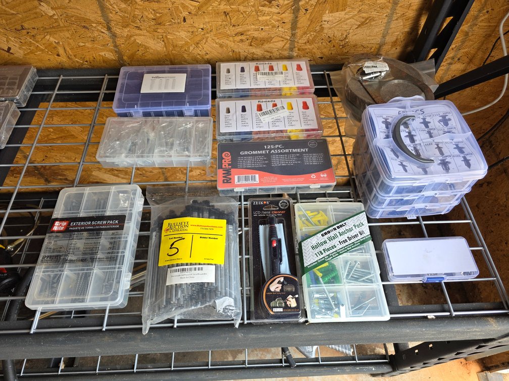 Assortment of Screws, Grommets, Anchors, Etc.