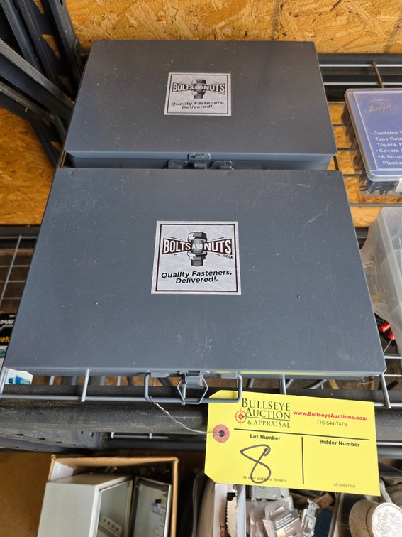 Bolts and Nuts Brand, Screws and Fasteners in Metal Cases