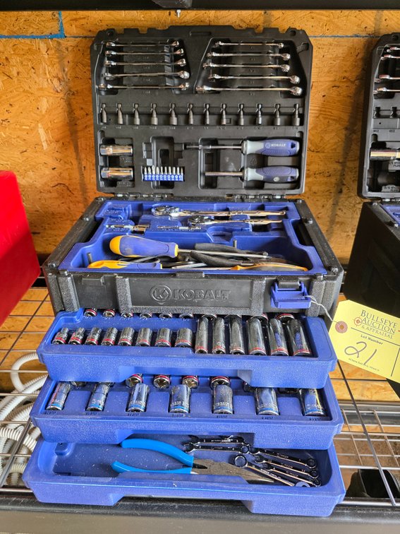 Kobalt Tool Set in Plastic Tool Box