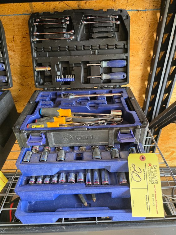 Kobalt Tool Set in Plastic Tool Box