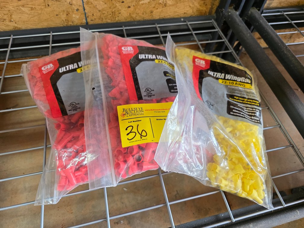 (3) Bags Ultra WingGard Wing Nuts, 500 per bag