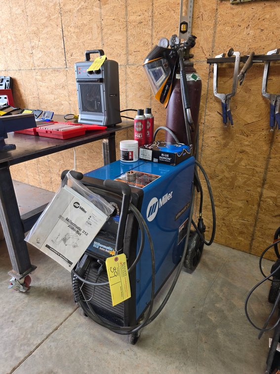 Millermatic 212 Auto-Set Mig Welder Set with Tank, Mask and Hose