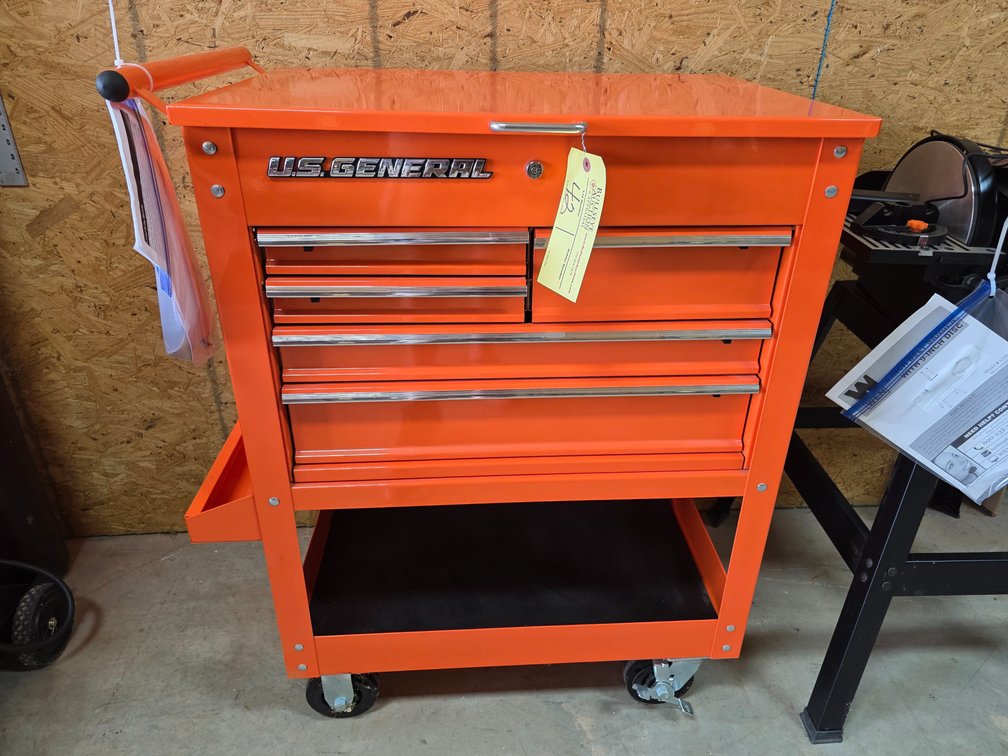 US General 30" 5 Drawer Rolling Mechanic's Cart