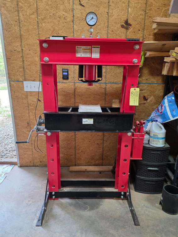 Grizzly 50 Model H6233Z Ton Shop Press
