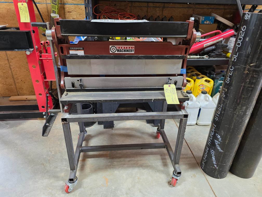 Central Machinery 30" Shear, Press Brake and Slip Roll