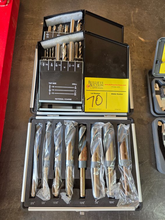 Assorted Drill Bits, Various Tap Sizes