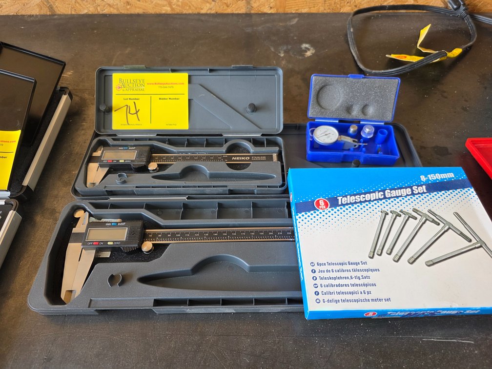 Neiko Calipers, HFS Gauge Set, Dial Test Indicator