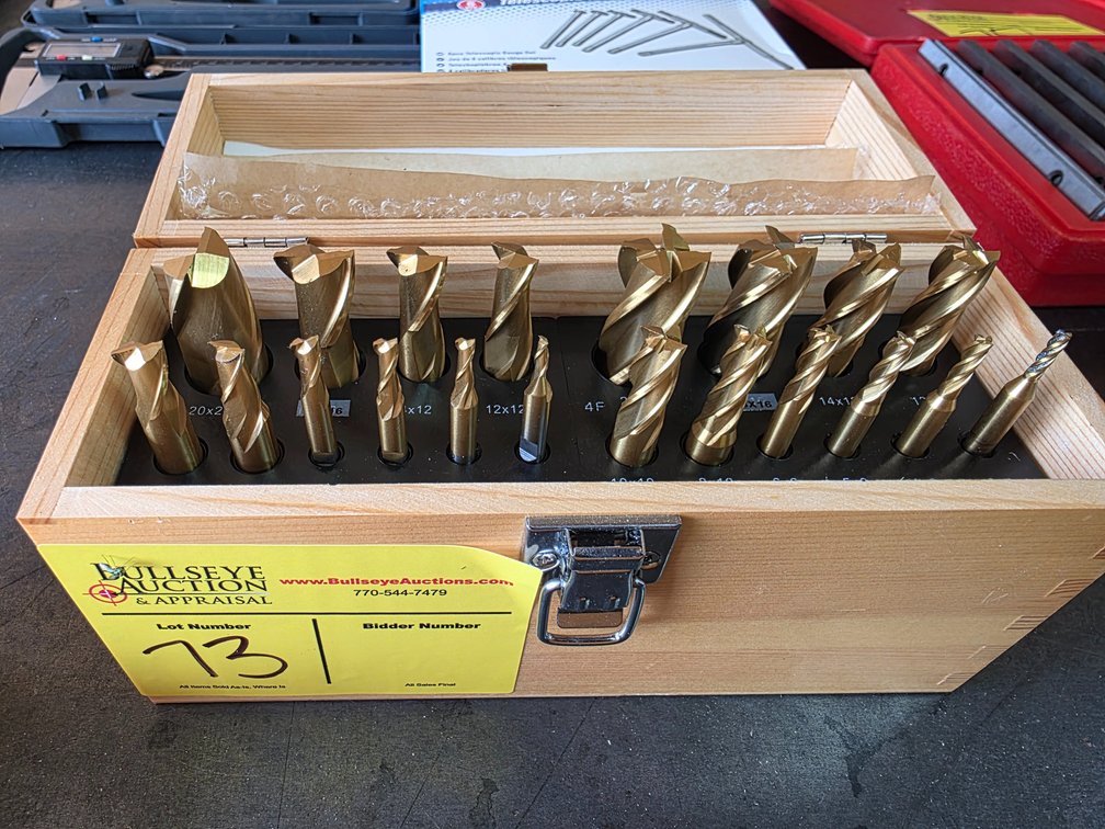 TiN Coated End Mill Set