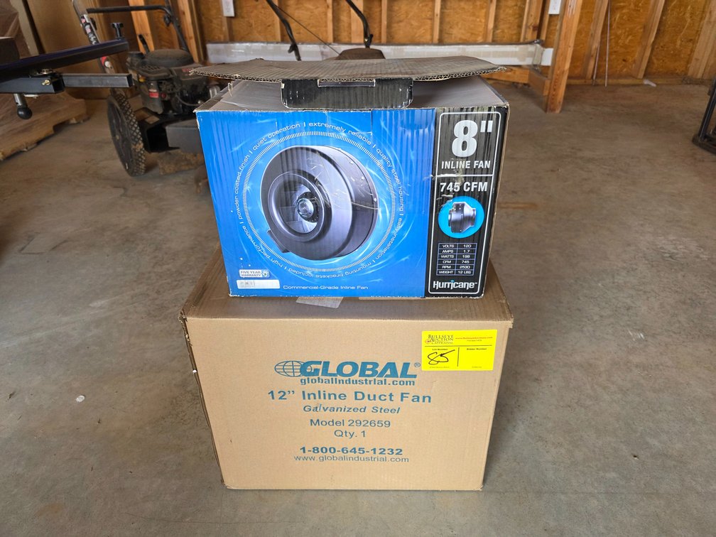 8" and 12" Inline Duct Fans NIB