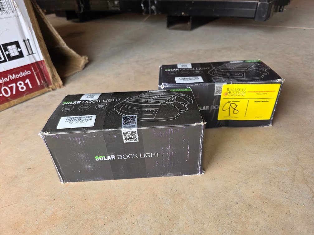(2) Boxes (8 each) Solar Powered Deck Lights