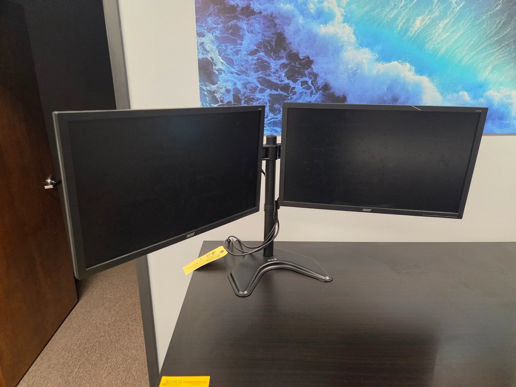(2) Acer Monitors on Mount
