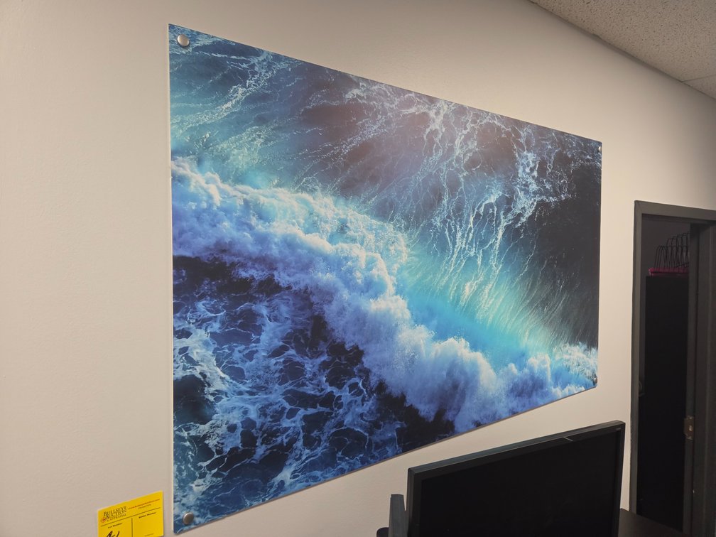 Ocean Wave Photograph on Foamboard