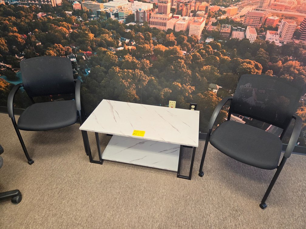 (2) Chairs & Coffee Table