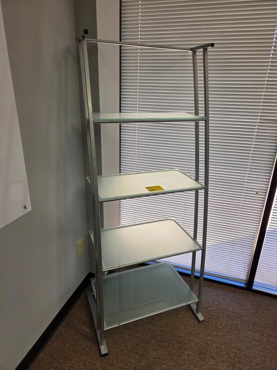 Metal Frame / Glass Shelf Rack