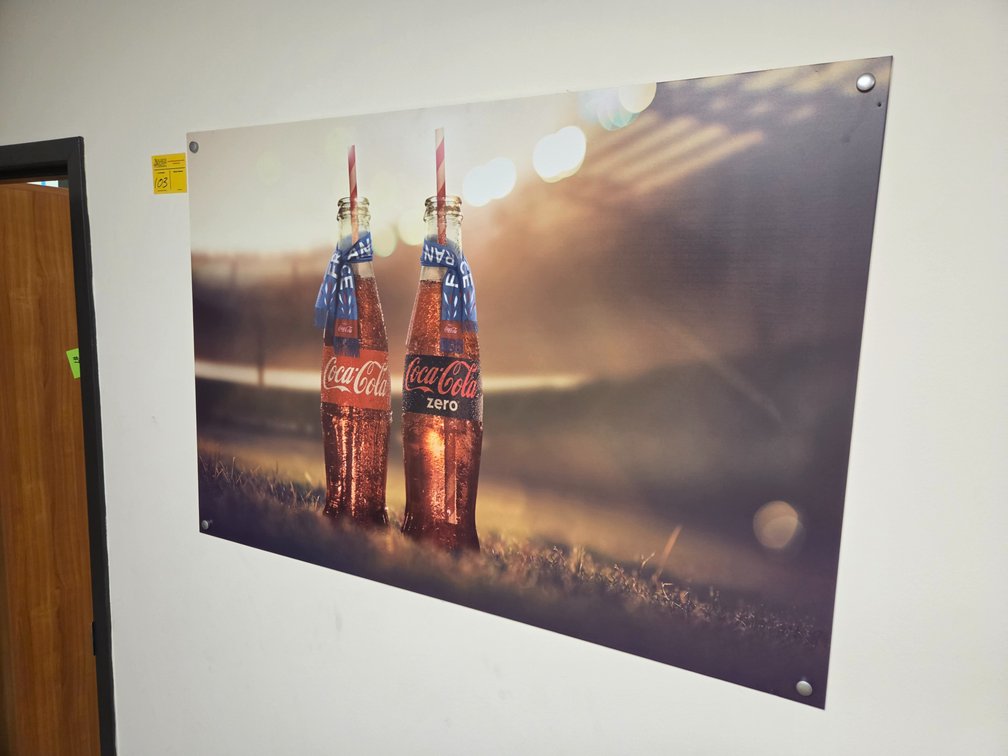 Coca-Cola Sign on Foamboard