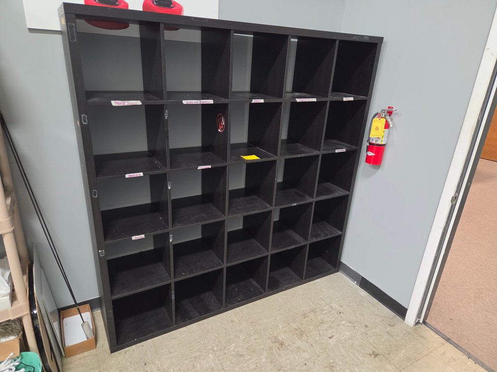 Twenty Five Cubicle Shelving Unit