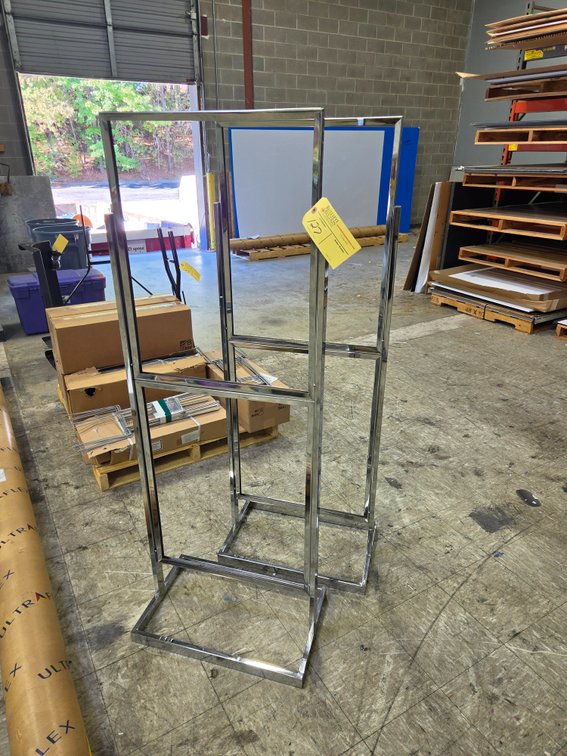 (2) Metal Frame Displays