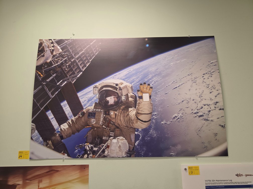 Astronaut Sign on Foamboard