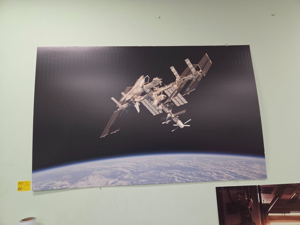 Space Station Sign on Foamboard