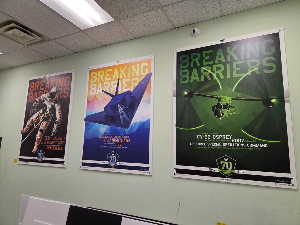 (3) Breaking Barriers Signs on Foamboard