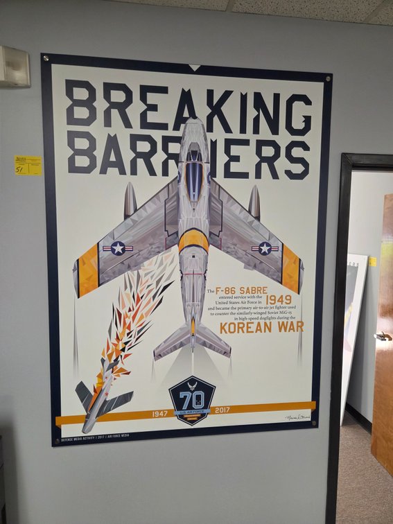 Breaking Barriers Sign on Foamboard