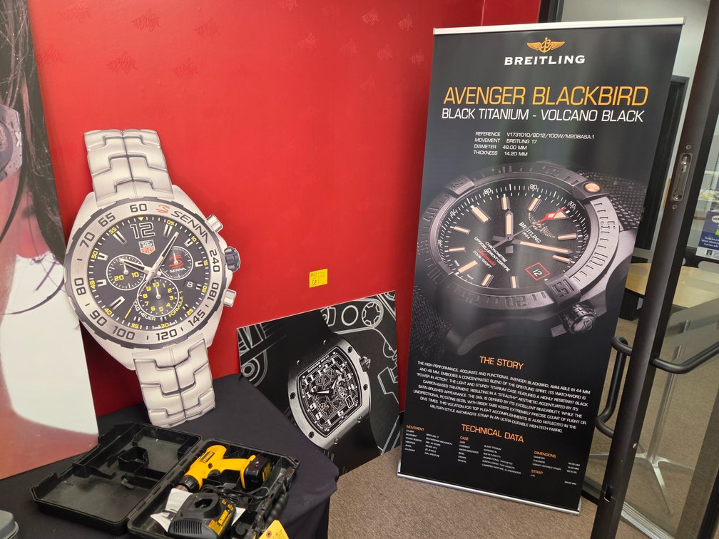 (3) Breitling Advertising Signs / Display