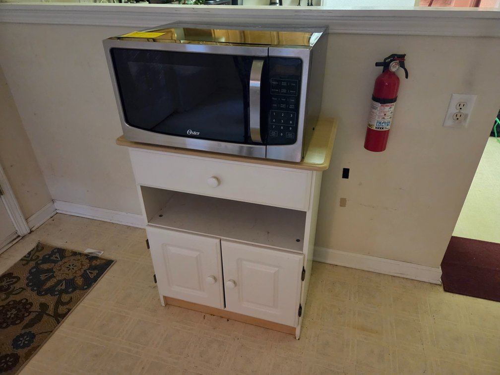 Oster Microwave & Cabinet