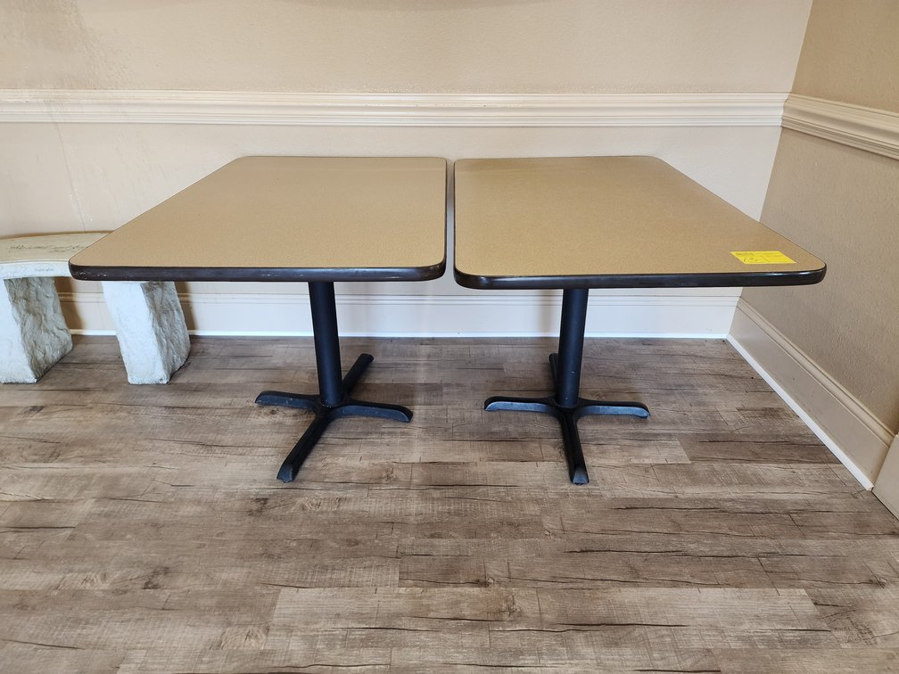 (2) Rectangular Four Top Tables, Approx. 46" x 30"