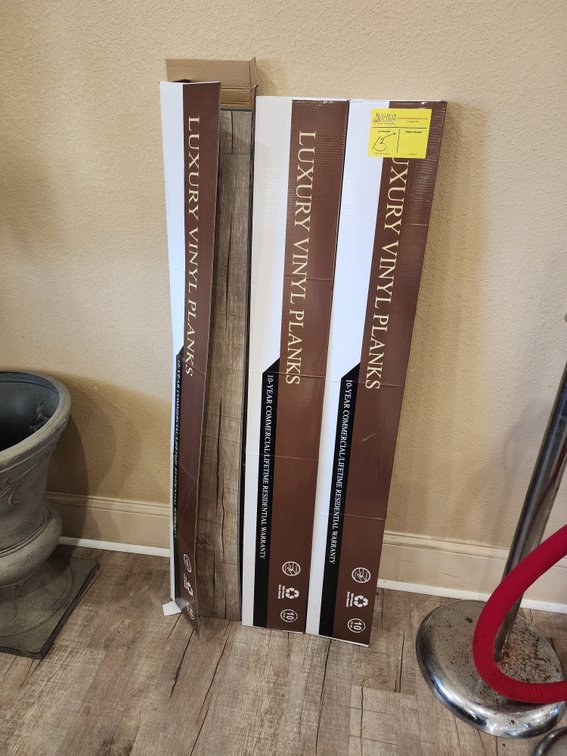 (2-1/2) Boxes Luxury Vinyl Planks, "Barnwood"