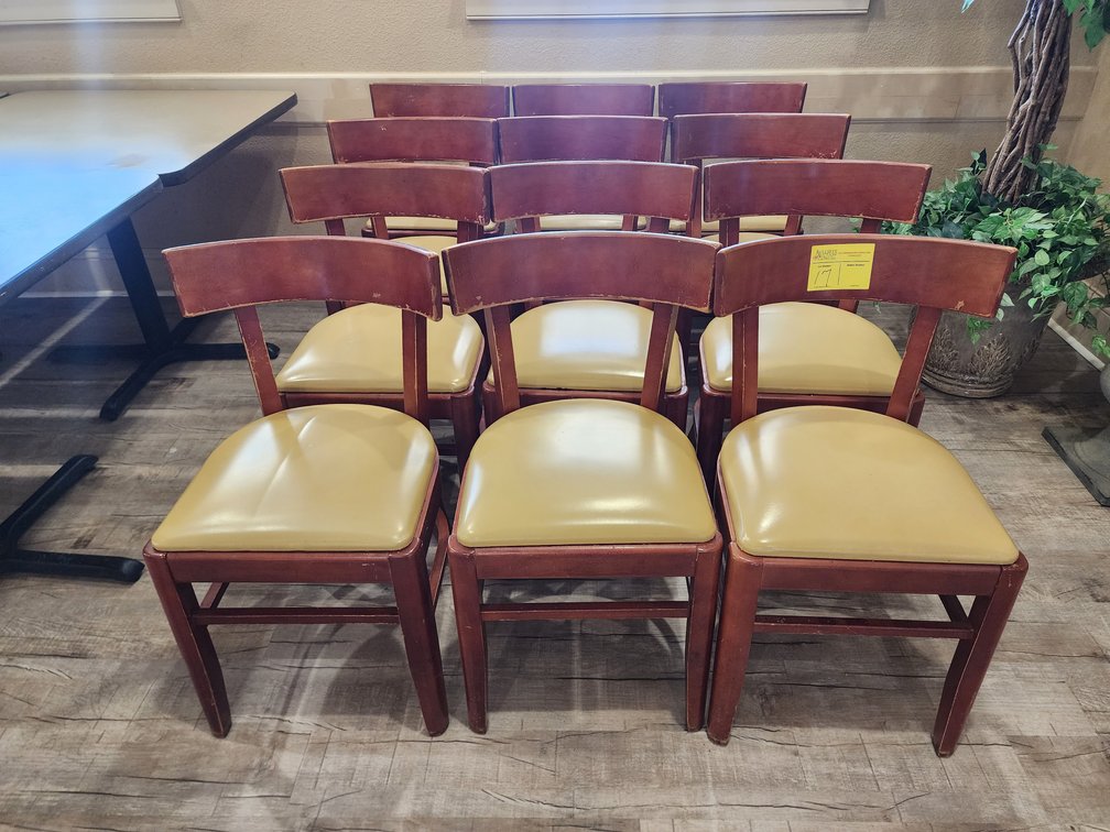 (12) Wooden Chairs from Robinson Furniture Company, Toccoa, GA