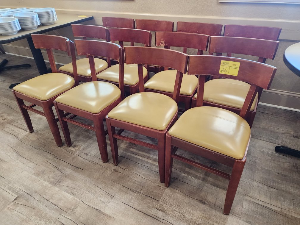 (12) Wooden Chairs from Robinson Furniture Company, Toccoa, GA