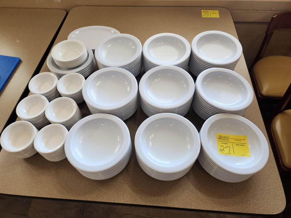 Assortment Melamine Bowls and Dishes