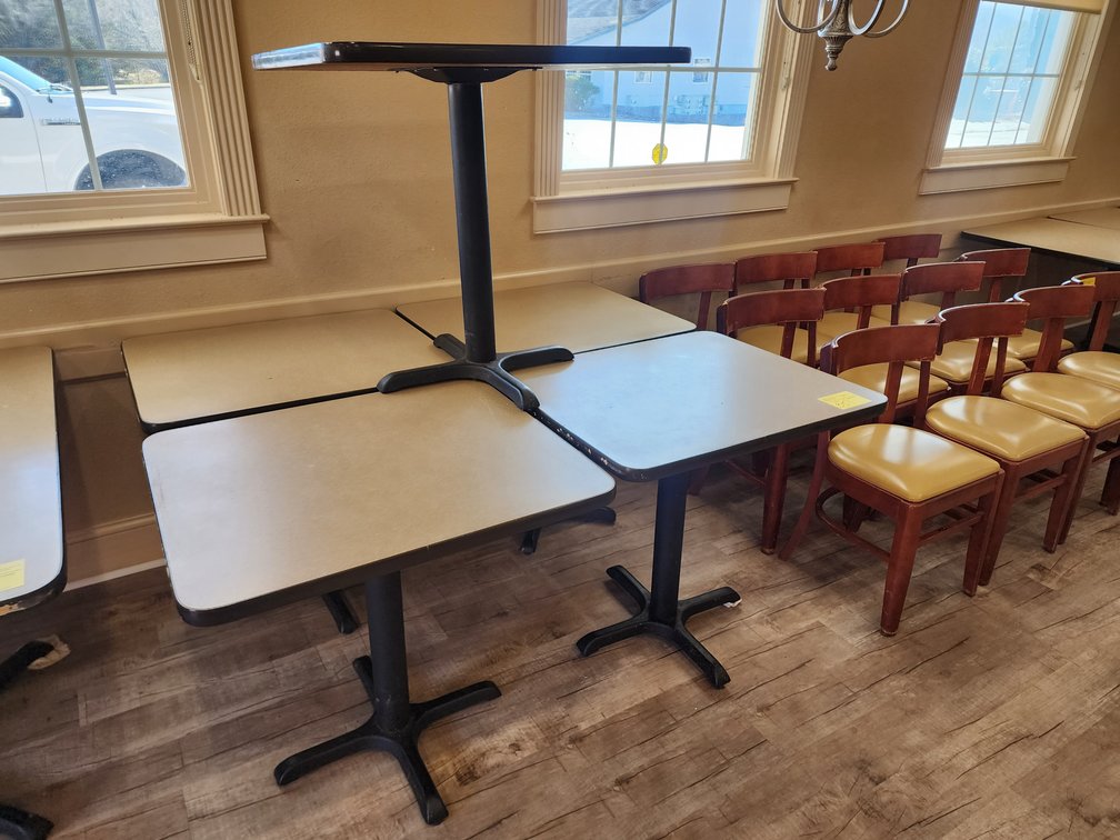 (5) Rectangular Two Top Tables, Approx. 26" x 30"