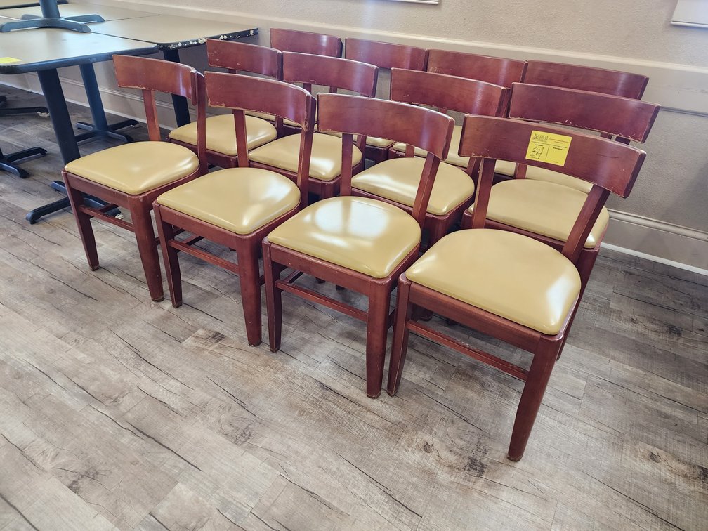 (12) Wooden Chairs from Robinson Furniture Company, Toccoa, GA