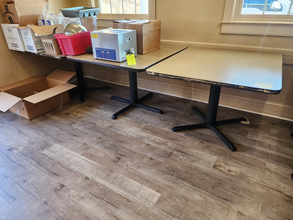 (3) Rectangular Four Top Tables, Approx. 40" x 46"