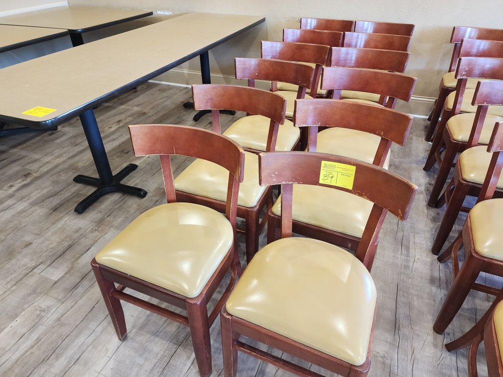 (12) Wooden Chairs from Robinson Furniture Company, Toccoa, GA