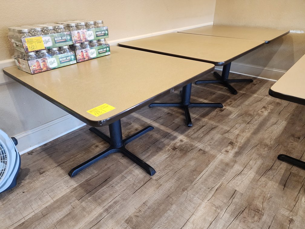 (3) Rectangular Four Top Tables, Approx. 40" x 46"
