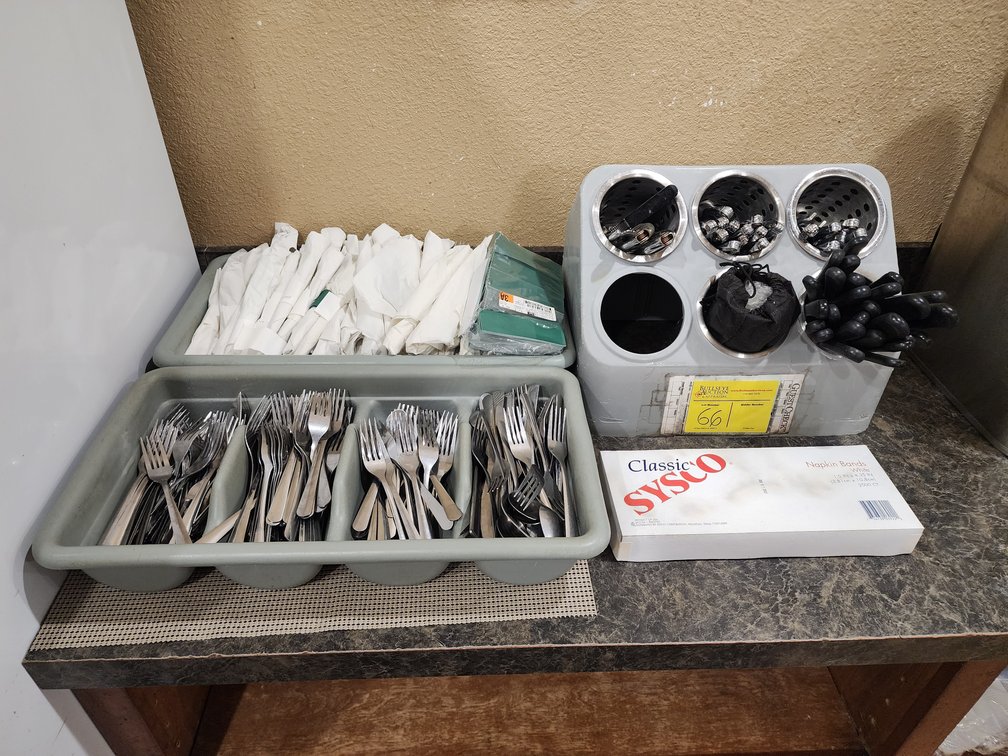 Assortment of Silverware and Holders