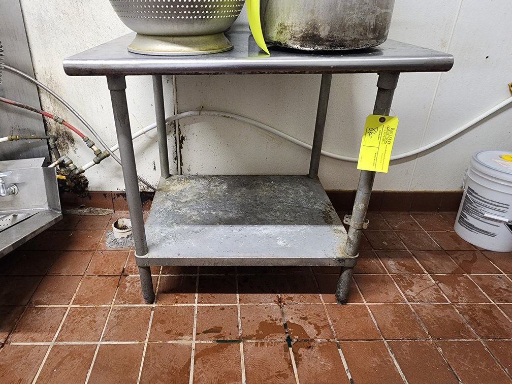 Stainless Table, Approx. 36" x 30"