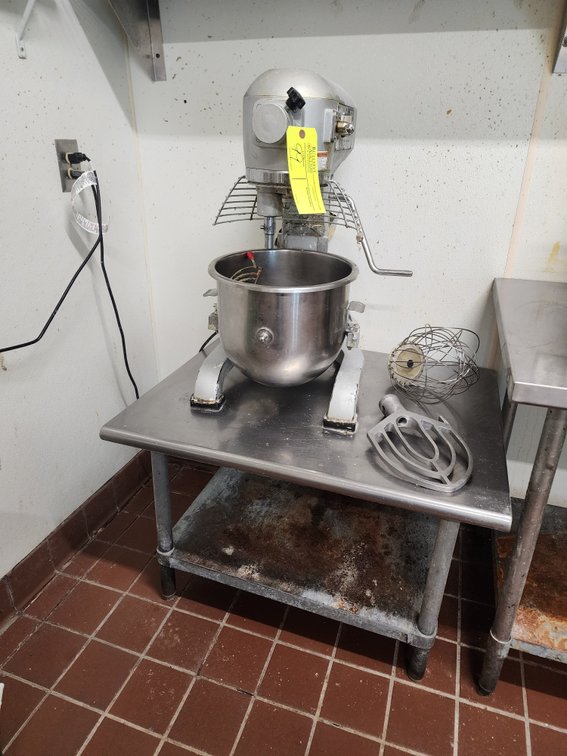 Kitma Heavy Duty Mixer and Attachments with Table- Please Inspect