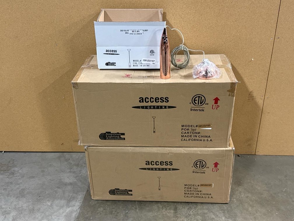 Access Lighting 52001LEDLP-SCP Bronze LED Pendant Lights, Qty 18, ETL Certified, Bulbs Included