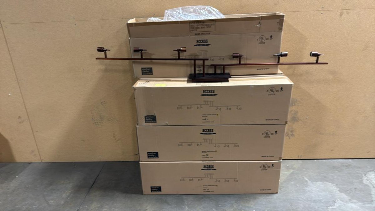 Seven Units - Access Lighting 52043LEDLP 6-Head LED Track Ceiling Fixture, Bronze Finish, 55.5" Length, UL Listed